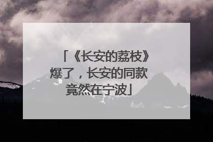 《长安的荔枝》爆了，长安的同款竟然在宁波