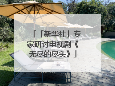 「新华社」专家研讨电视剧《无尽的尽头》