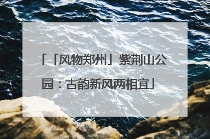 「风物郑州」紫荆山公园：古韵新风两相宜