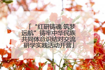 “红研铸魂 筑梦远航”铸牢中华民族共同体意识结对交流研学实践活动开营