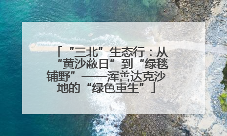 “三北”生态行：从“黄沙蔽日”到“绿毯铺野”——浑善达克沙地的“绿色重生”