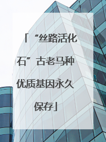 “丝路活化石”古老马种优质基因永久保存