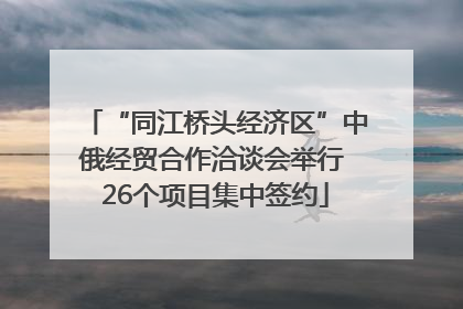 “同江桥头经济区”中俄经贸合作洽谈会举行 26个项目集中签约