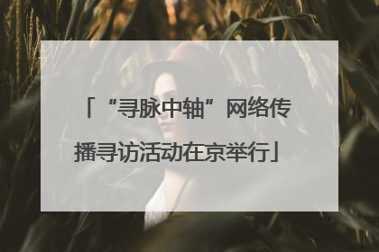 “寻脉中轴”网络传播寻访活动在京举行