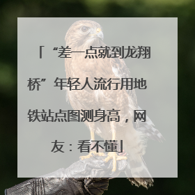 “差一点就到龙翔桥”年轻人流行用地铁站点图测身高，网友：看不懂