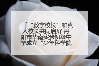 “数字校长”和真人校长共同启屏 丹阳市华南实验初级中学成立“少年科学院”共筑科技创新梦