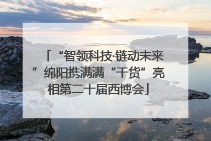 “智领科技·链动未来”绵阳携满满“干货”亮相第二十届西博会