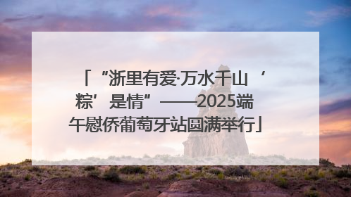 “浙里有爱·万水千山‘粽’是情”——2025端午慰侨葡萄牙站圆满举行