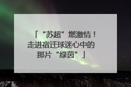 “苏超”燃激情！走进宿迁球迷心中的那片“绿茵”