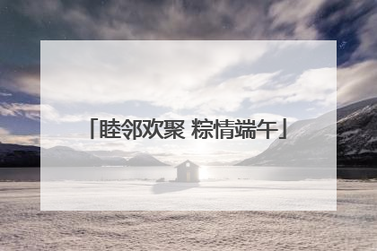 睦邻欢聚 粽情端午