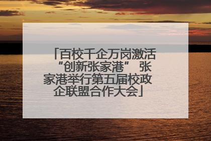 百校千企万岗激活“创新张家港” 张家港举行第五届校政企联盟合作大会