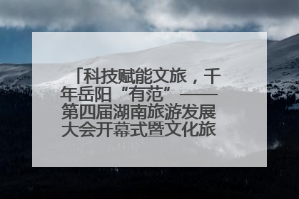科技赋能文旅，千年岳阳“有范”——第四届湖南旅游发展大会开幕式暨文化旅游推介会侧记