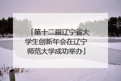 第十二届辽宁省大学生创新年会在辽宁师范大学成功举办