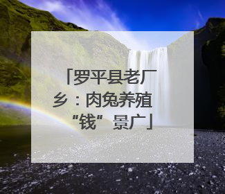 罗平县老厂乡：肉兔养殖“钱”景广