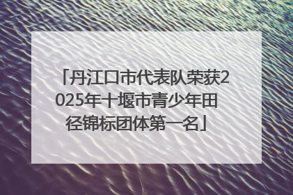 丹江口市代表队荣获2025年十堰市青少年田径锦标团体第一名