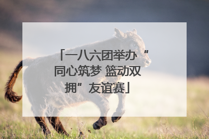 一八六团举办“同心筑梦 篮动双拥”友谊赛