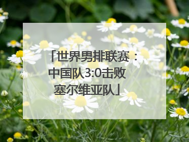 世界男排联赛：中国队3:0击败塞尔维亚队