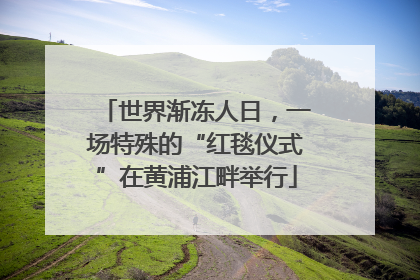 世界渐冻人日，一场特殊的“红毯仪式”在黄浦江畔举行