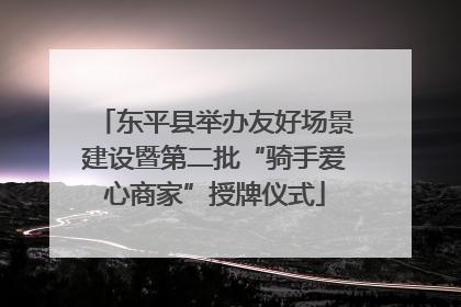 东平县举办友好场景建设暨第二批“骑手爱心商家”授牌仪式