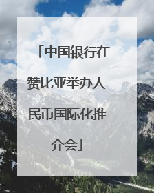 中国银行在赞比亚举办人民币国际化推介会
