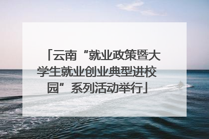 云南“就业政策暨大学生就业创业典型进校园”系列活动举行