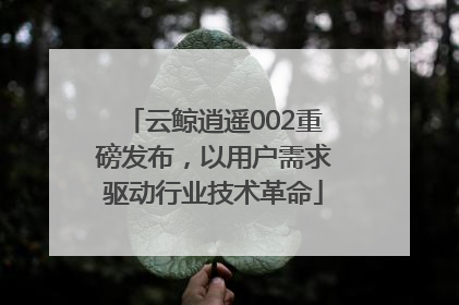 云鲸逍遥002重磅发布，以用户需求驱动行业技术革命