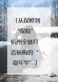 从保鲜到“保险” 杭州全链打造杨梅的“嘉年华”