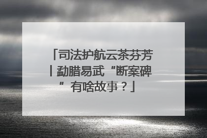 司法护航云茶芬芳丨勐腊易武“断案碑”有啥故事？