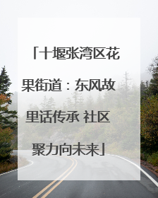 十堰张湾区花果街道：东风故里话传承 社区聚力向未来