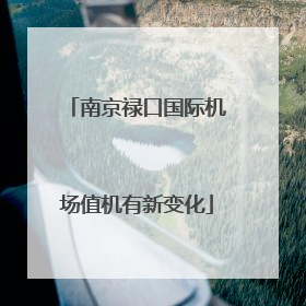 南京禄口国际机场值机有新变化