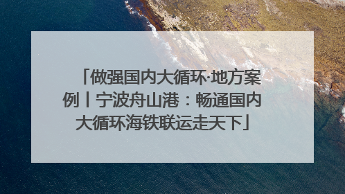 做强国内大循环·地方案例丨宁波舟山港：畅通国内大循环海铁联运走天下
