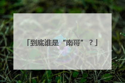 到底谁是“南哥”？