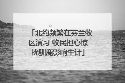 北约频繁在芬兰牧区演习 牧民担心惊扰驯鹿影响生计
