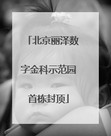 北京丽泽数字金科示范园首栋封顶