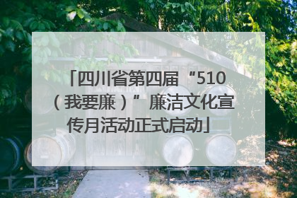 四川省第四届“510（我要廉）”廉洁文化宣传月活动正式启动