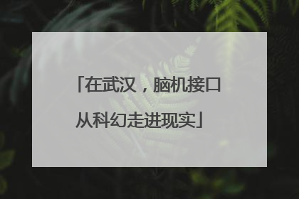 在武汉，脑机接口从科幻走进现实