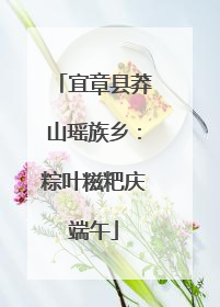 宜章县莽山瑶族乡：粽叶糍粑庆端午