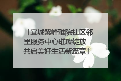 宜城紫峰雅院社区邻里服务中心璀璨绽放 共启美好生活新篇章