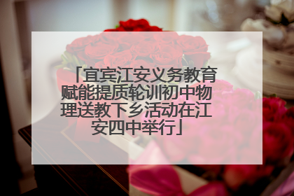 宜宾江安义务教育赋能提质轮训初中物理送教下乡活动在江安四中举行
