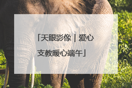 天眼影像｜爱心支教暖心端午