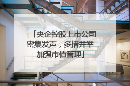 央企控股上市公司密集发声，多措并举加强市值管理