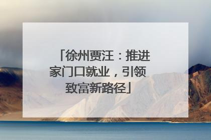 徐州贾汪：推进家门口就业，引领致富新路径