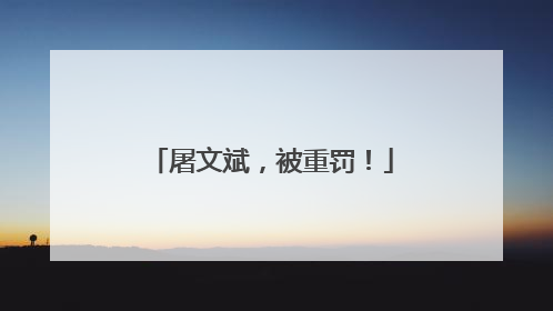 屠文斌，被重罚！