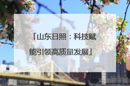 山东日照：科技赋能引领高质量发展