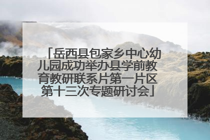 岳西县包家乡中心幼儿园成功举办县学前教育教研联系片第一片区第十三次专题研讨会