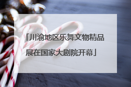 川渝地区乐舞文物精品展在国家大剧院开幕