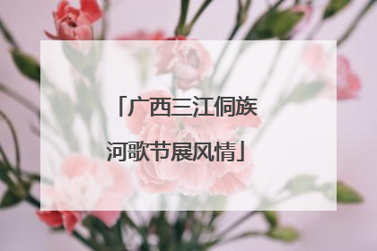广西三江侗族河歌节展风情