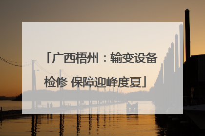 广西梧州：输变设备检修 保障迎峰度夏