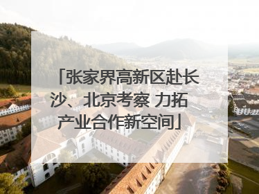张家界高新区赴长沙、北京考察 力拓产业合作新空间