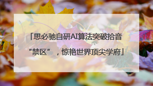 思必驰自研AI算法突破拾音“禁区”，惊艳世界顶尖学府